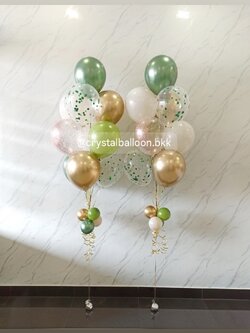 ลูกโป่ง อำลา ช่อลูกโป่ง ช่อ 10 ลูก 2 ช่อ พร้อมตกแต่ง สามารถเปลี่ยนสีลูกโป่งได้