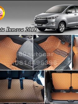 พรม6ดี ปูพื้นรถยนต์ Toyota Innova 2016-2020 เข้ารูป เต็มคัน