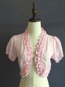 เสื้อคลุม ผ้าชีฟอง ใส่สบาย เนื้อนิ่มเด้ง ไม่ระคายผิว สีชมพู