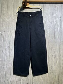 กางเกงขากว้างผ้าคอตตอนยืด 9am