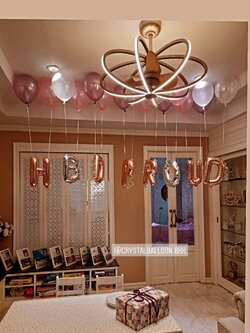 ลูกโป่ง วันเกิด ตัวอักษร HBD + ตัวอักษรชื่อเจ้าของวันเกิด พร้อม ลูกโป่งลอยฝ้าห้อยตัวอักษร โทนสี เรียบหรู ดูคลาสสิค พร้อมตกเเต่ง สามารถเปลี่ยนสีลูกโป่ง/สีตัวอักษร HBD/เปลี่ยนสี-ชื่อตัวอักษรเจ้าของวันเกิดได้