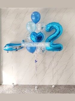 ลูกโป่ง วันเกิดเด็ก ช่อลูกโป่งฟอยล์หัวใจ ช่อ 10 ลูก 1 ช่อ พร้อม ฟอยล์ตัวเลข ขนาด 40" เเบบลอย 1 ชิ้น พร้อม ฟอยล์เครื่องบิน เเบบลอย 1 ชิ้น พร้อมตกเเต่ง สามารถเปลี่ยนสีลูกโป่ง/เปลี่ยนข้อความ/เปลี่ยนสี-ฟอยล์ตกเเต่งได้