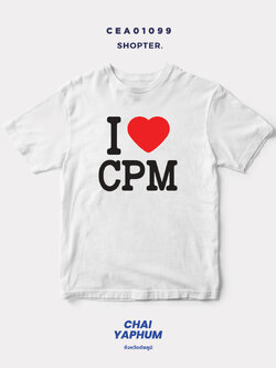 เสื้อยืด พิมพ์ลาย I LOVE CPM (ชัยภูมิ) รหัส CEA01099 #SOdAtee #SOdAPrintinG