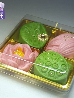 ขนมดอกบัว | ขนมไหว้พระ พระพิฆเนศ พระแม่อุมา พระแม่ลักษมี