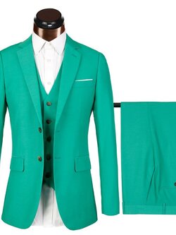 Pre-order ชุดสูทชาย รุ่น 2 กระดุม สีเขียว