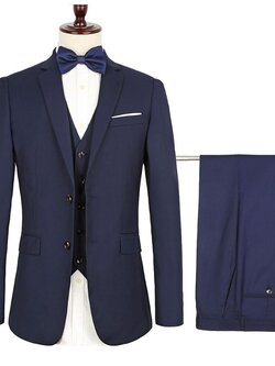 Pre-order ชุดสูทชาย รุ่น 2 กระดุม สีกรมท่า