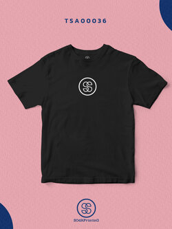 เสื้อยืดพิมพ์ลายโลโก้ SS สีดำ TSA00036 #SOdAtee #SOdAPrintinG #เสื้อ #เสื้อยืด