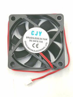 พัดลมระบายอากาศ ตู้เชื่อม DC 24v. ขนาด2.5"