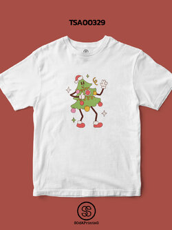 เสื้อยืด พิมพ์ลาย Christmas lover Collection สีขาว รหัส TSA00329 #เสื้อ #เสื้อยืด