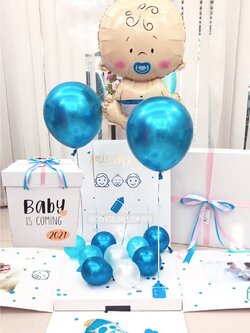 Gender Reveal แบบกล่องเซอร์ไพรส์ ทายเพศน้อง พร้อมฟอยล์ Baby เปลี่ยนโทนสีได้