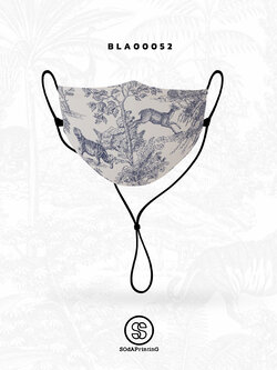 หน้ากากผ้าปิดจมูก สายยาว F-Forest Collection รหัส BLA00043-BLA00052 #SOdAprotect #SOdAPrintinG