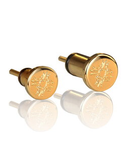 ขาย Cayin P35A+P44A ปลั๊กกันฝุ่นชุบทองสำหรับปิดช่องหูฟังเครื่องเล่นเพลงพกพา