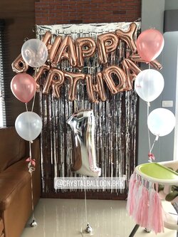 ลูกโป่ง วันเกิด HAPPY BIRTHDAY 13 ตัว พร้อม ช่อลูกโป่ง ช่อ 3 ลูก 2 ช่อ,ม่านฟอยล์,ฟอยล์ตัวเลข ขนาด 40" 1 ตัว พร้อมตกเเต่ง สามารถเปลี่ยนสีลูกโป่ง/เปลี่ยนสี-ฟอยล์ตัวอักษร/เปลี่ยนสี-ฟอยล์ตัวเลขได้