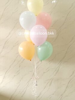 ลูกโป่ง แสดงความยินดี ช่อลูกโป่ง ช่อ 7 ลูก 1 ช่อ Theme พาสเทล พร้อมตกแต่ง สามารถเปลี่ยนสีลูกโป่งได้