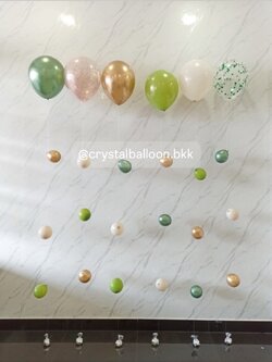 ลูกโป่งอำลา ลูกโป่งฟองอากาศ ประดับภายในงาน 6 เส้น พร้อมตกแต่ง สามารถเปลี่ยนสีลูกโป่งได้