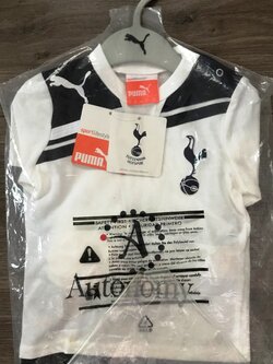 เสื้อฟุตบอล ทีมสโมสรท็อตแน่ม ฮ็อทสเปอร์ ชุดเหย้า 2010/11 ใหม่ Infant 4-6 M-Size / TOTTENHAM HOTSPUR Football Shirt Home Kit 2010/11 Jersey NEW Infant 4-6 M-Size