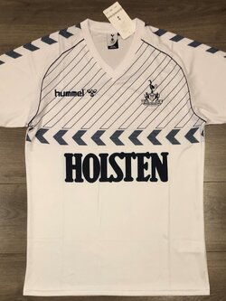 เสื้อฟุตบอล ทีมสโมสรท็อตแน่ม ฮ็อทสเปอร์ ชุดเหย้า เรโทร 1985/87 ใหม่ M-Size / TOTTENHAM HOTSPUR Football Shirt Retro Home Kit 1985/87 Jersey NEW M-Size