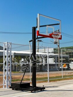 Strong 6 แป้นบาสเกตบอลเสาเดี่ยวมีล้อเลื่อน