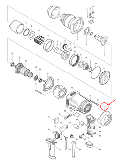 REAR BUMPER บล็อคไฟฟ้า Makita มากีต้า TW1000 [#37] Pn.421896-0 (แท้) ## (*)