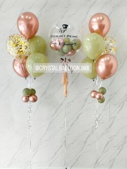 ลูกโป่ง เปิดงาน Bubbe USA ขนาด 24" พร้อม ช่อลูกโป่ง ช่อ 5 ลูก 2 ช่อ พร้อมตกเเต่ง สามารถเปลี่ยนสีลูกโป่ง/เปลี่ยนขนาด/เปลี่ยนข้อความได้