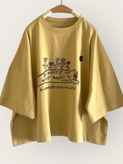 เสื้อครอปผ้ายืดลายปักทรงโอเวอร์ไซส์