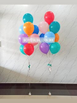 ลูกโป่ง วันเกิดเด็ก ช่อลูกโป่ง ช่อ 9 ลูก 2 ช่อ สีสันสดใส พร้อมตกแต่ง สามารถเปลี่ยนสีลูกโป่งได้