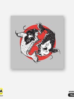 ภาพตกแต่งบ้านสำเร็จรูป Two Fish VLA00019 #SOdAcollection #ภาพตกแต่งบ้านสไตล์มงคล #ภาพมงคล #สิริมงคล #SIRIMONGKOL #FORTUNE