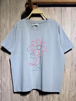 เสื้อยืดสกรีนลายดอกไม้~หมี 9am