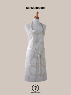 ผ้ากันเปื้อน Circle White APA00006 #ผ้ากันเปื้อน