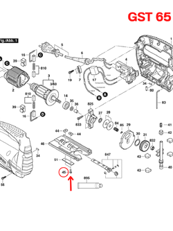 สกรู Bosch บอช GST65BE [#45] Pn.2910021126 (แท้-สั่ง)