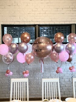 ลูกโป่ง วันเกิด Bubble ขนาด 36" พร้อม ช่อลูกโป่ง ช่อ 5 ลูก 4 ช่อ,ฟอยล์ตัวเลข ขนาด 40" 2 ชิ้น,ลูกโป่งใส ลายดาว พร้อมตกเเต่ง สามารถเปลี่ยนสีลูกโป่ง/เปลี่ยนข้อความ/เปลี่ยนสี-ฟอยล์ตัวเลข/เปลี่ยนขนาดได้