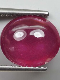 ทับทิมสีแดงชมพูสวย 3.50 กะรัตหลังเบี้ย (1251)