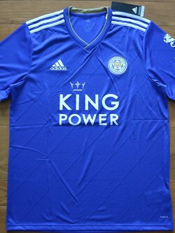 เสื้อฟุตบอล ทีมสโมสรเลสเตอร์ ซิตี้ ชุดเหย้า 2018/19 ใหม่ L-Size / LEICESTER CITY Football Shirt Home Kit 2018/19 Jersey NEW L-Size