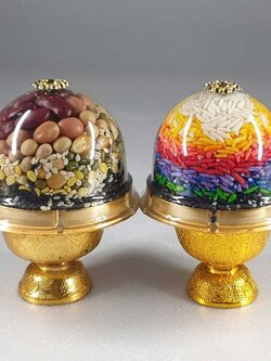 ของไหว้พระพิฆเนศ โดมจิ๋วM | ธัญพืช ข้าวอักษัต ปัญจเมวา โมทกะลาดู ปัญจอมฤต