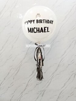 ลูกโป่ง วันเกิด ลูกโป่งยาง ขนาด 24" พร้อมตกแต่ง สามารถเปลี่ยนสีลูกโป่ง/เปลี่ยนข้อความ/เปลี่ยนขนาดได้