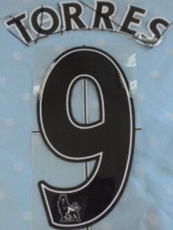ชุดชื่อและเบอร์ติดเสื้อฟุตบอล #9 ตอร์เรส สโมสรลิเวอร์พูล (ชุดเยือน EPL 2007/11) PLAYER SIZE ใหม่ / #9 TORRES LIVERPOOL Football Club (Away EPL 2007/11) PLAYER SIZE Name and Number Set NEW