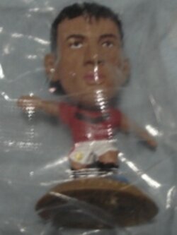 ตุ๊กตาโมเดลนักฟุตบอล ล.นานี่ สโมสรแมนเชสเตอร์ ยูไนเต็ด โครินเธียน ไมโครสตาร์ - WorldStars Series 19/2010 Gold Base - MC12723 ใหม่ / L.NANI MANCHESTER UNITED Football Club Corinthian MicroStars Football Figure - WorldStars Series 19/2010 Gold Base - MC1272