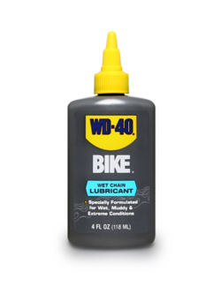 น้ำมันหล่อลื่นโซ่ WD-40 ชนิดเปียก ขนาด 118ml. สำหรับหล่อลื่นโซ่กับสภาพเส้นทางปั่นที่เปียกจากน้ำขัง, ฝนตก, หรือต้องลุยน้ำ Pn.W051-0500 (แท้) ##