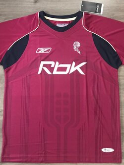 เสื้อฟุตบอล ทีมสโมสรโบลตัน วันเดอเรอร์ส ชุดเยือน 2006/07 ใหม่ L-Size / BOLTON WANDERERS Football Shirt Away Kit 2006/07 Jersey NEW L-Size