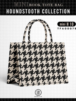 Mini Book tote bag HOUNDSTOOTH COLLECTION รหัส TFA00079 #ไม่ใส่ชื่อ #SOdAbag