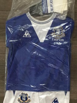 เสื้อฟุตบอล ทีมสโมสรเอฟเวอร์ตัน ชุดเหย้า 2009/10 ใหม่ Infant 6-12 M-Size / EVERTON Football Shirt Home Kit 2009/10 Jersey NEW Infant 6-12 M-Size