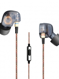 ขาย หูฟัง KZ ATE หูฟัง [มีไมค์ดำ] อินเอียร์ In-ear รุ่นใหม่ Super Bass ตัดเสียงรบกวนได้ดี