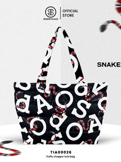 กระเป๋า Fluffy Shopper Tote Bag SNAKES Collection🐍 รหัส TIA00026 #SOdAPrintinG