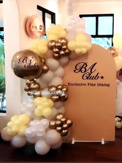 Organic Backdrop ฉาก U คว่ำ (ฉากสีขาว ราคายังไม่รวมทำสี) ขนาด กว้าง 1 เมตร สูง 180 ซม. พร้อมตกแต่ง สามารถเปลี่ยนสีลูกโป่ง/เปลี่ยนข้อความ/เปลี่ยนสี-ฉากได้