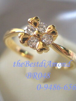 ชื่อสินค้า: BR048 แหวนเพชร หัวใจแซม ดอกไม้ น่ารักมากค่ะ วงไม่ใหญ่ ใส่ติดนิ้วได้เลย
