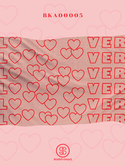 ผ้าห่มอเนกประสงค์ พิมพ์ลาย LOVE รหัส BKA00005 #SOdAblanket #SodAhome