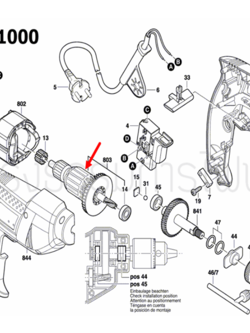 ทุ่น สว่านไฟฟ้า Bosch บอช GBM 1000 [#803] Pn.1619P09438 (แท้-สั่ง)