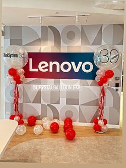 เสาลูกโป่ง เปิดงาน Bubble 36" สีขาว พร้อมตกแต่ง ลูกโป่งโปรยพื้น 10 ลูก สามารถเปลี่ยนสีลูกโป่ง/เปลี่ยนข้อความได้