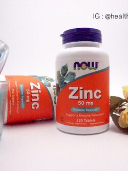 Now Foods, Zinc, 50 mg, 250 Tablets
