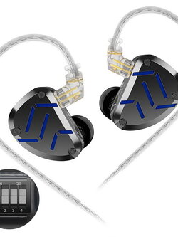 KZ ZAT หูฟัง 9 ไดรเวอร์ 8BA+1DD ปรับฟิลเตอร์เสียงได้ ประกันศูนย์ไทย